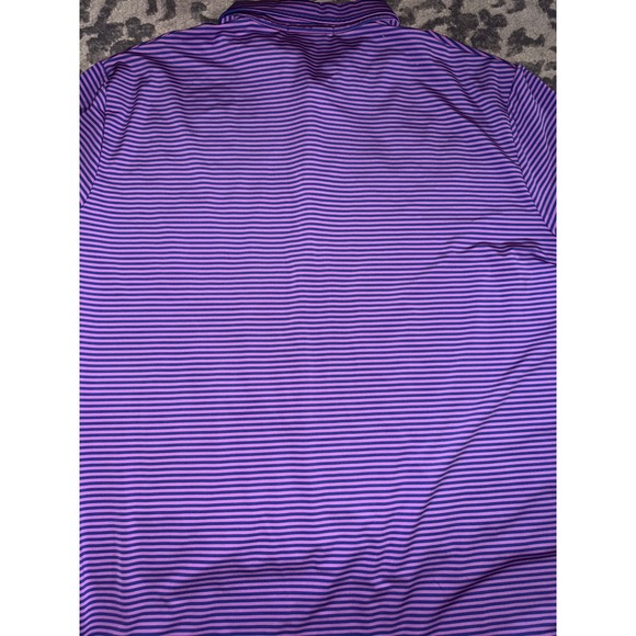 RLX Ralph Lauren men's purple striped polo shirt size‎ XL - Picture 6 of 7